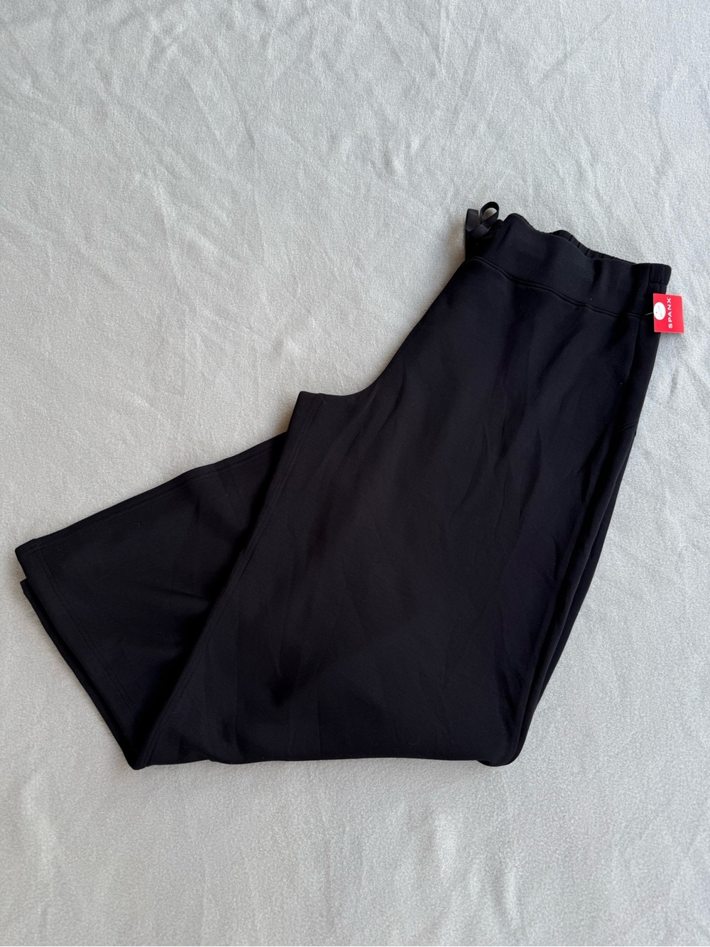 NWT SPANX Air Essentials Wide Leg Pants Petite 2X Very Black Comfy Lounge Cozy